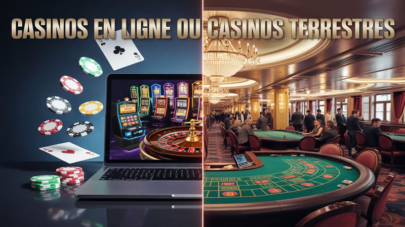 casinos en ligne VS Casinos terrestres