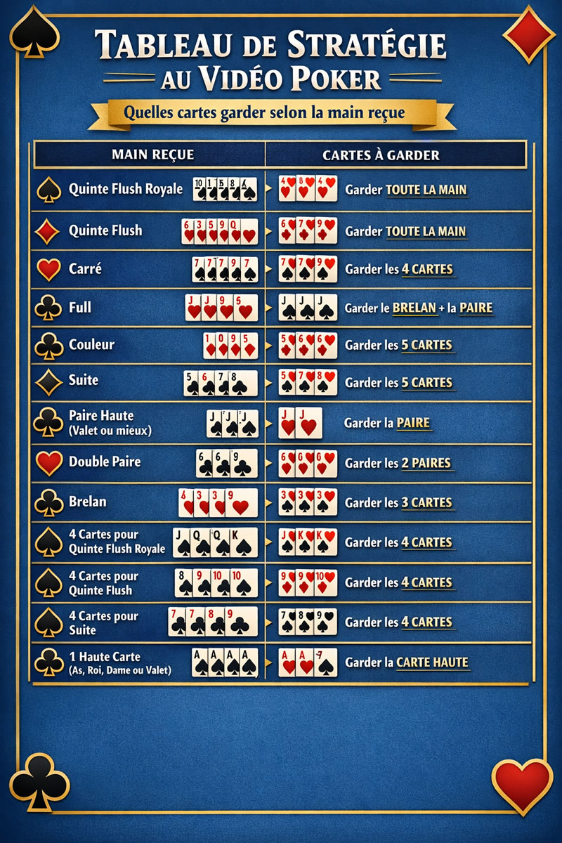 astuces pour gagner au vidéo poker